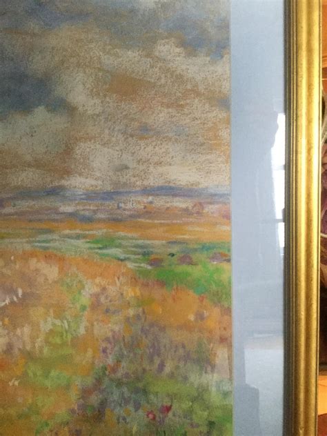 Original Impressionist Pastel Of Woman In Field For Sale At 1stdibs