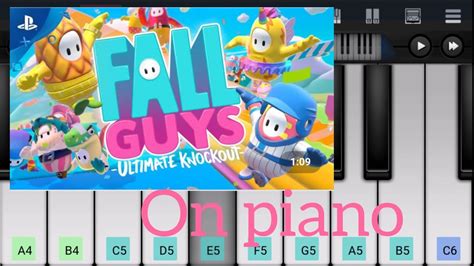 Fall Guys Soundtrack On Piano Fallguys Youtube