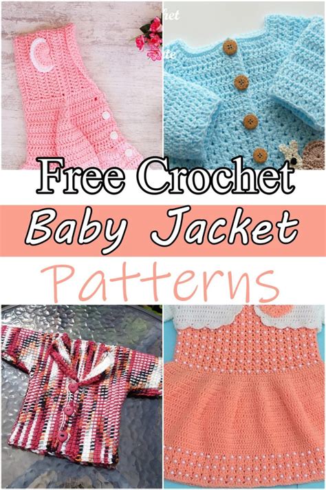10 Free Crochet Baby Jacket Patterns Diy Crafts