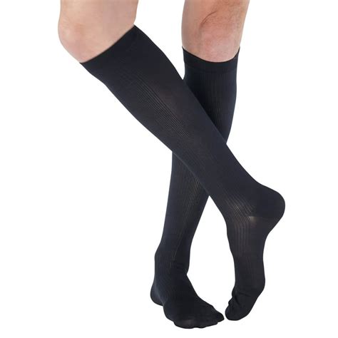 Made In Usa Circulating Dress Compression Socks 20 30 Mmhg For Men Knee High Firm Support