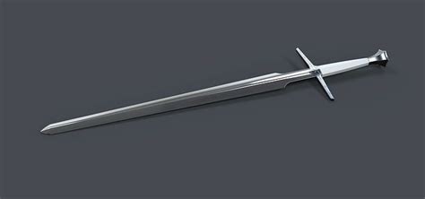 Silver Sword From The Witcher Tv Series 3d Model 3d Printable Cgtrader