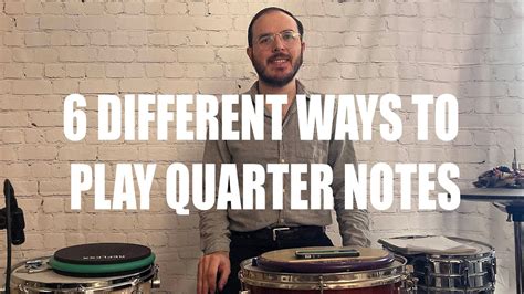 6 Different Ways To Play Quarter Notes For Beginner Drummers Youtube