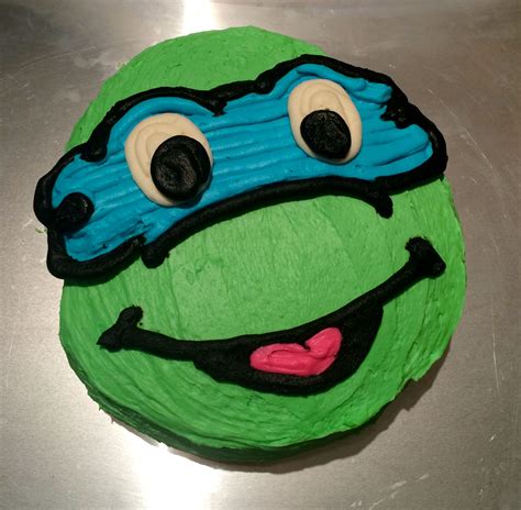 Diy Cake Homemade Cake Ninja Turtle Cake Leonardo Cake Boy Cake