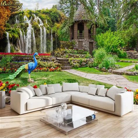 Buy Beibehang Custom Garden Wallpapers For Living Room