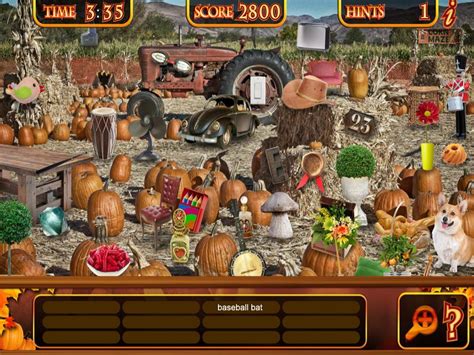 The hidden objects game will test your visual perception abilities to their limits! Hidden Objects Autumn Harvest Fall Fun Object Game for ...