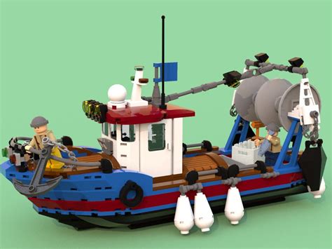 Fishing Boat V23lxf Lego Boat Lego Projects Lego City