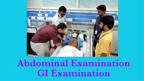 Abdominal Examination Gi Examination Clinical Examination Youtube