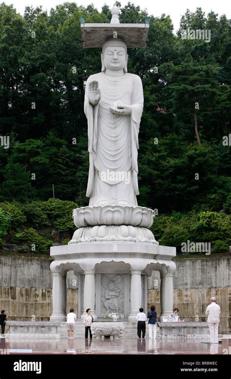 Statue Of Maitreya Buddha Of The Future Bongeunsa Temple Seoul