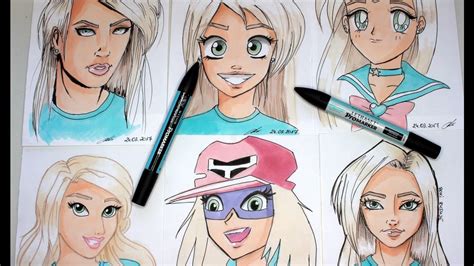 Style Challenge Speed Drawing Promarker Youtube