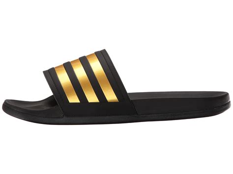 Adidas men bomber jacket xs casual rare black & gold fashion warm from japan f/s. Lyst - adidas Originals Adilette Gold M in Metallic for Men