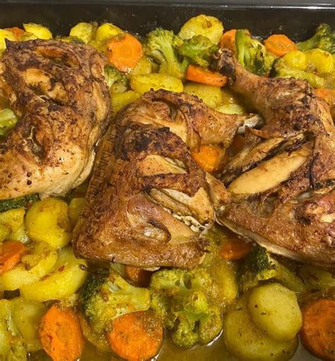 Cuisses de poulet rôtis et ses petits légumes Cuisine de Chez Nous