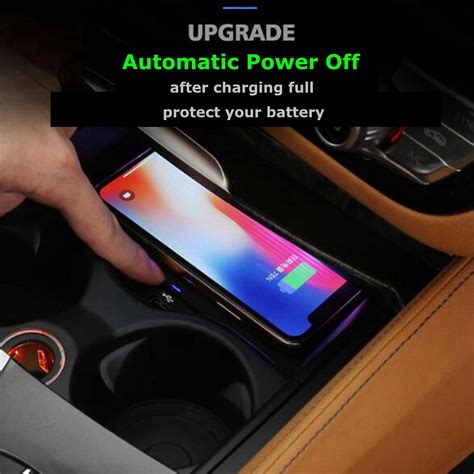 It charge your mobile without wires! New QI Wireless Charging Phone Charger Center Console For BMW X4 F26 X3 F25 2011-2017 - Chile Shop