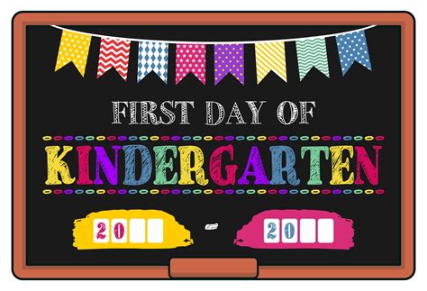 10 Best 1st Day Of Kindergarten Printable