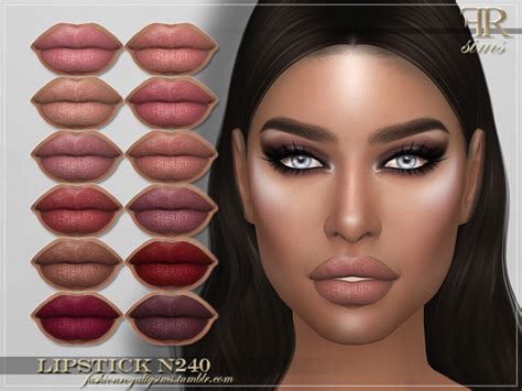 Frs Lipstick N240 By Fashionroyaltysims At Tsr Sims 4 Updates