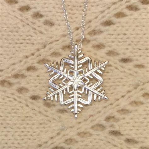 Sterling Silver Snowflake Pendant Torys Jewelry