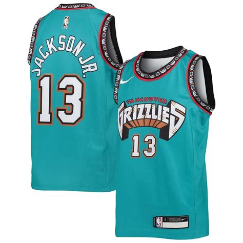 Memphis Grizzlies Jaren Jackson Jr Nike Turquoise Hardwood Classics