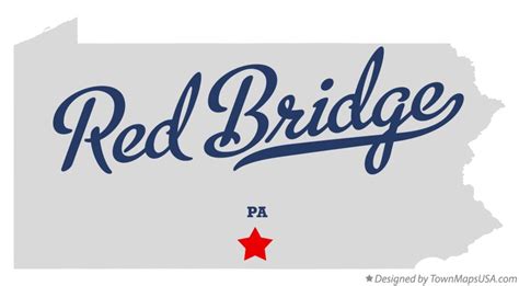 Map Of Red Bridge Pa Pennsylvania