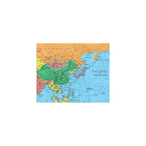 Buy X World Wall Map By Smithsonian Journeys Blue Ocean Edition