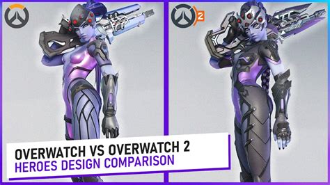overwatch 2 vs overwatch characters design comparison [4k] youtube