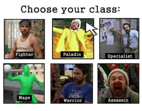 Charlie From Always Sunny In Philadelphia Choose Your Class Know