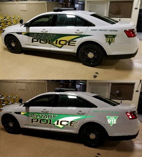 Reflective Police Car Decals
