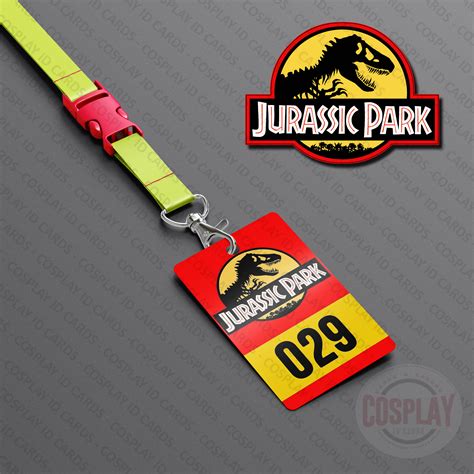 Jurassic Park Car Tag Jurassic Park Parking Tag Screen Accurate