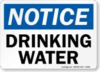 Drinking Water Sign - Ordered Easily, Delivered Quickly ...