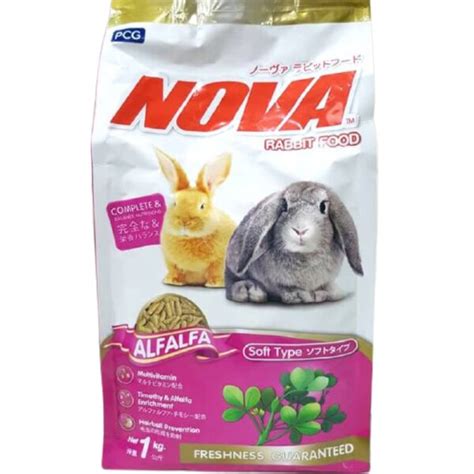 Nova Rabbit Alfalfa 1kg Feed Pellet Rabbit Food Pellet 1kg Shopee