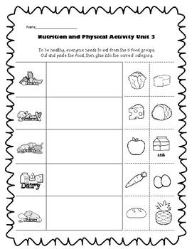 Grade 3 science worksheets plants pdf 7 awesome microorganism. 1st Grade Health - Unit 3: Nutrition and Physical Activity ...