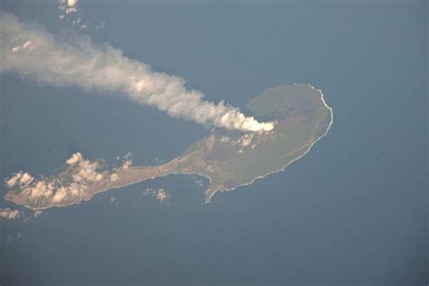Photo Pagan Island Northern Marianas As Seen From The International