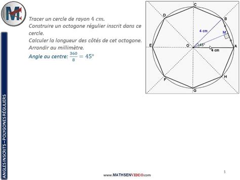 PDF Calculer l'aire d'un octogone 3ème Mathématiques PDF Télécharger