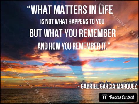 What Matters In Life What Matters In Life Is Not What Happens To