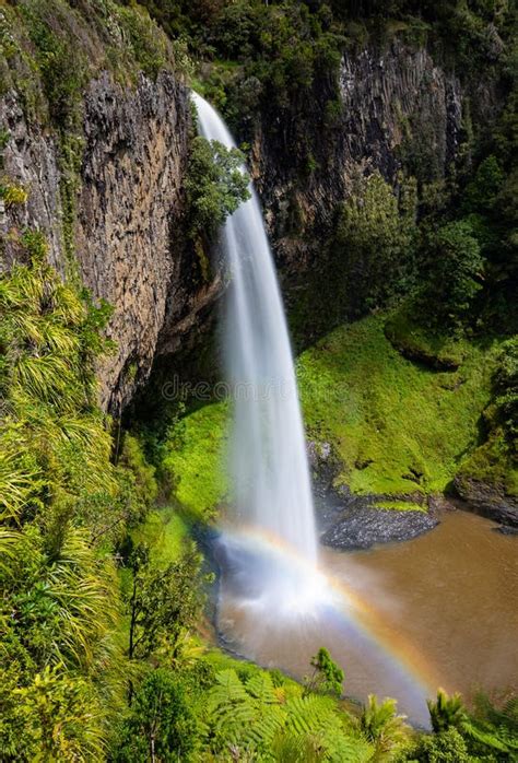 Bridal Veil Falls Raglan Waikato New Zealand Stock Image Image Of
