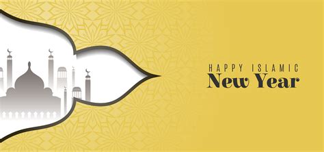 Happy Islamic New Year Greeting Design Download Free Vectors Clipart