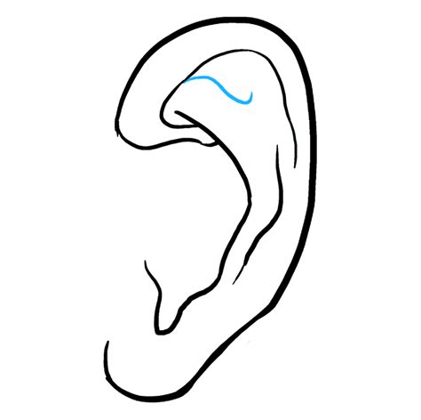 How To Draw An Ear Really Easy Drawing Tutorial How To Draw An Ear