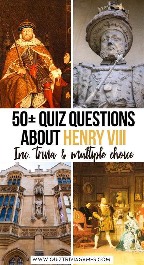 50 king henry viii quiz questions and answers quiz trivia games