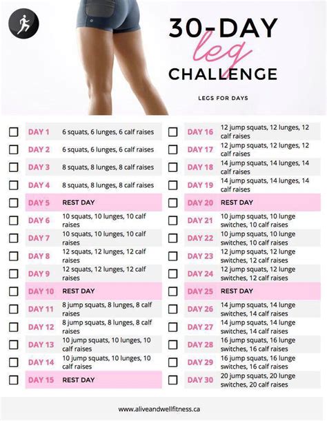 Choose Your Day Workout Challenge Infographics