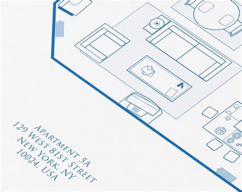 Seinfeld Apartment Floor Plan Print Seinfeld Art Seinfeld Etsy