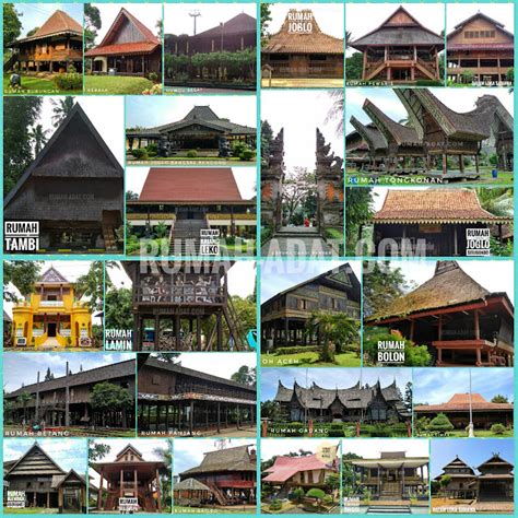 10 Contoh Gambar Rumah Adat Di Indonesia Gambar Dan Penjelasannya