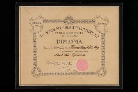 Hairdressing Certificate From Inecto House London