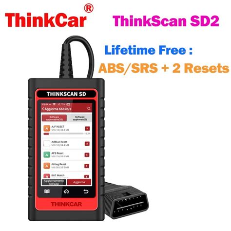 thinkcar thinkscan sd2 obd2 scanner resets full system car diagnostic tool code reader