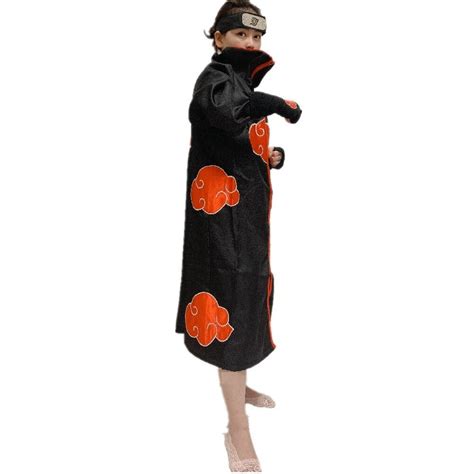 Sasuke Akatsuki Cloak Cosplay Halloween Costume Adult And Etsy Uk