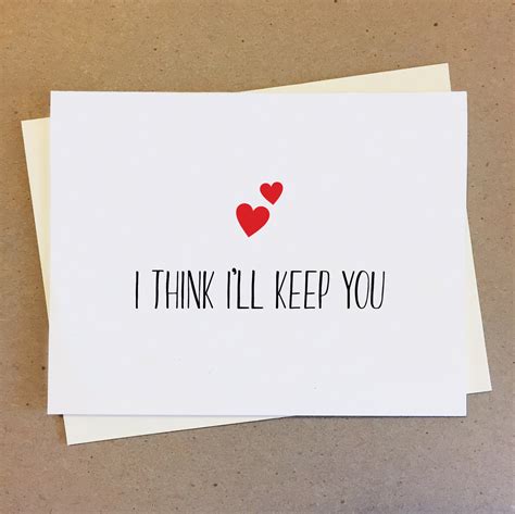 i think i ll keep you cute sweet couple dating card etsy 日本