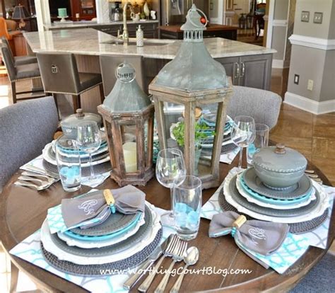 Table settings for round tables. Beautiful And Casual Round Table Setting | Worthing Court ...