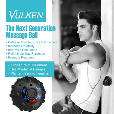 vibrating massage ball electric muscle massage ball roller for muscle recovery portable