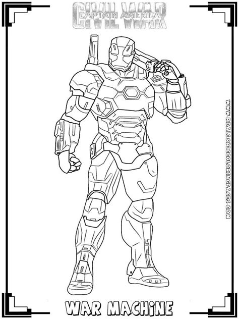 Captain America:Civil War Printable Coloring Pages | Realistic Coloring