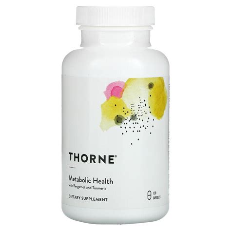 Thorne Metabolic Health With Bergamot And Turmeric 120 Capsules
