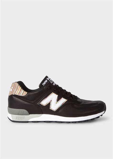 The visa and mastercard gift cards are issued by u.s. New Balance + Paul Smith - Men's Black Leather 576 Trainers - Paul Smith
