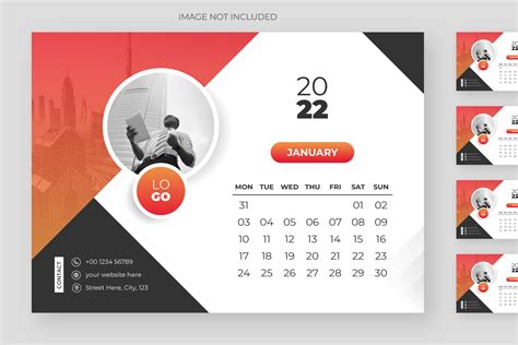 Creative Modern Desk Calendar Graphic By Design All · Creative Fabrica