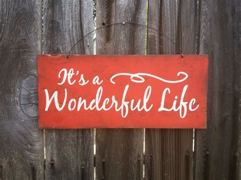 Its A Wonderful Life Sign Holiday Theme Christmas
